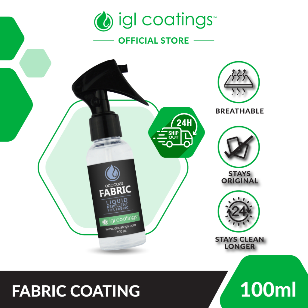 IGL Ecocoat Fabric Nano Fabric Coating Hydrophobic Water Dirt Repellent