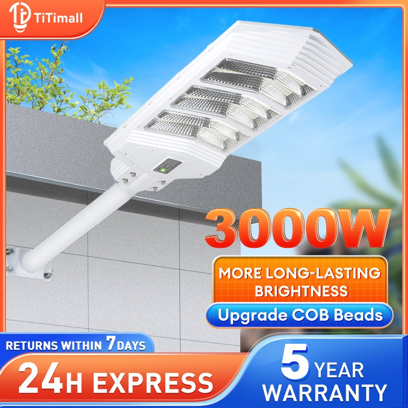 Solar Light Outdoor Lighting Auto On/Off Street Light Solar Upgrade Cob ...