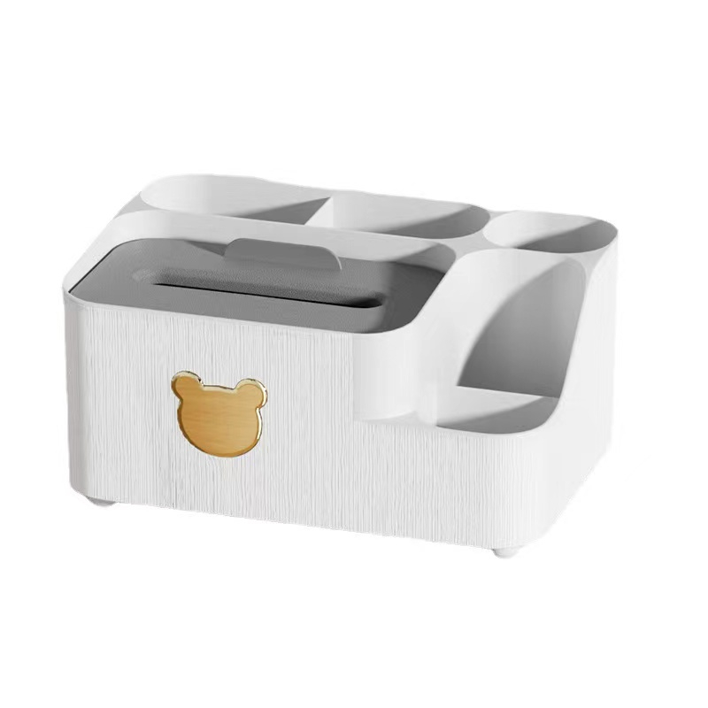 Multi functional living room luxury remote control storage tissue box ...