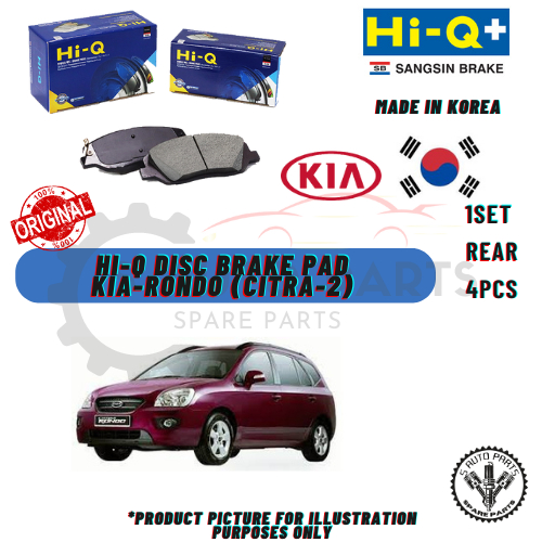 KIA-RONDO (CITRA-2) (REAR) DISC BRAKE PAD (1SET =4PCS)-100% ORIGINAL ...