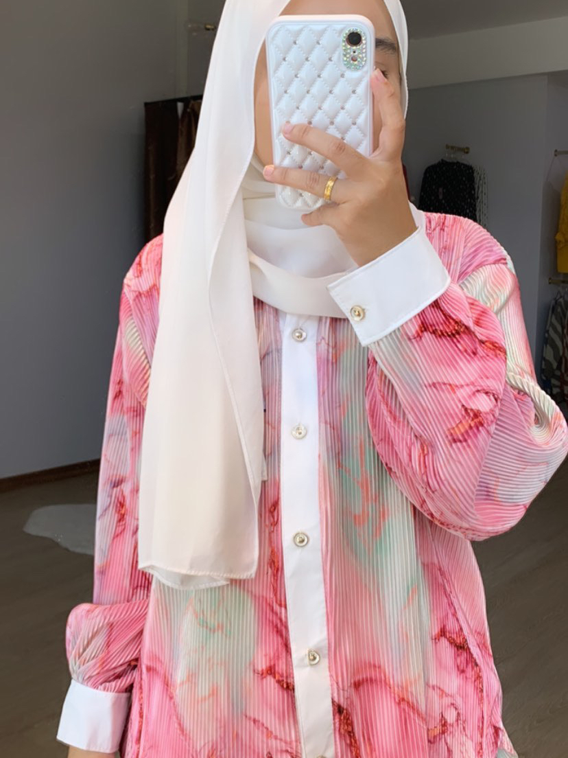 BELLA TOP (PLEATED PATTERN) | Shopee Malaysia