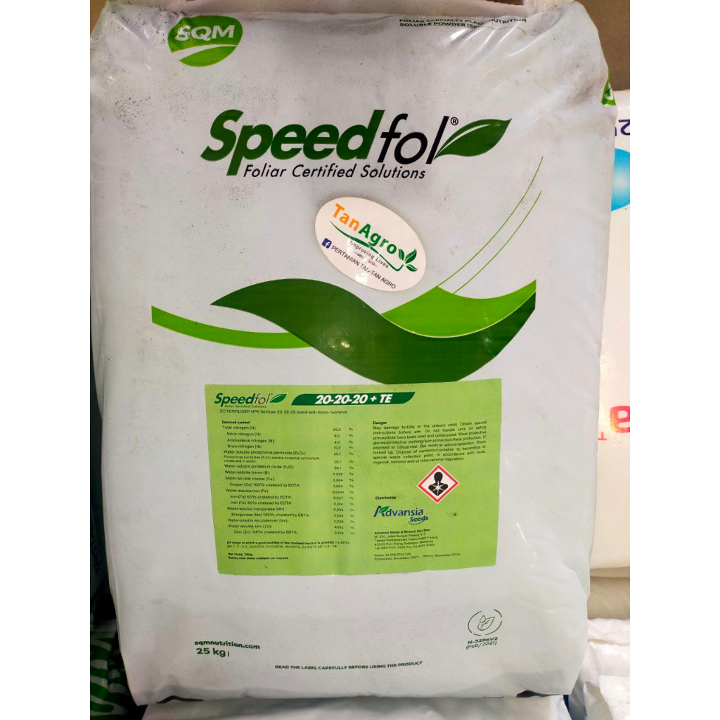 👉ASLI👈🏻 Baja Advansia SQM Speedfol 20-20-20+TE — 25kg | Shopee Malaysia