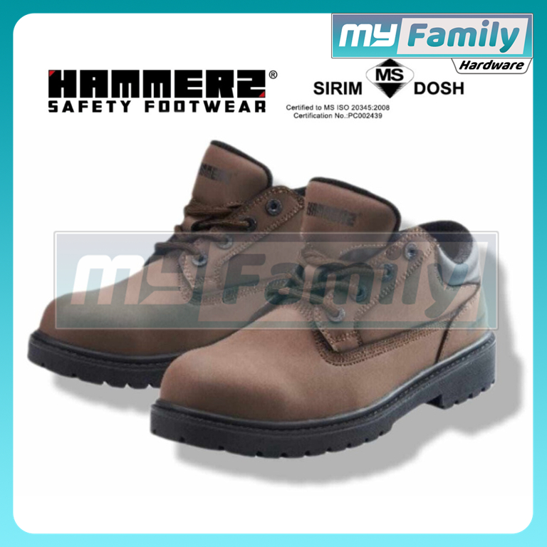 HAMMER2 HM2-221 SIRIM DOSH Safety Working Footwear Shoe Boot Brown 4.5