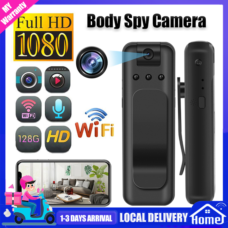 READY🔥1080P WiFi Mini Spy Camera Night Vision Polic Body Cam CCTV