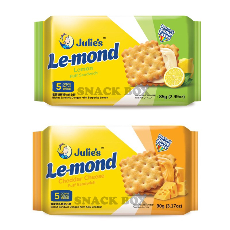 Julie’s Lemond Cheddar Cheese / Lemon Puff Sandwich Biscuits (90G