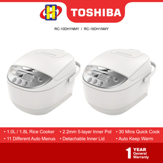 Toshiba 1.0L Non-Stick Multi-Function Digital Rice Cooker RC-10DH1NMY