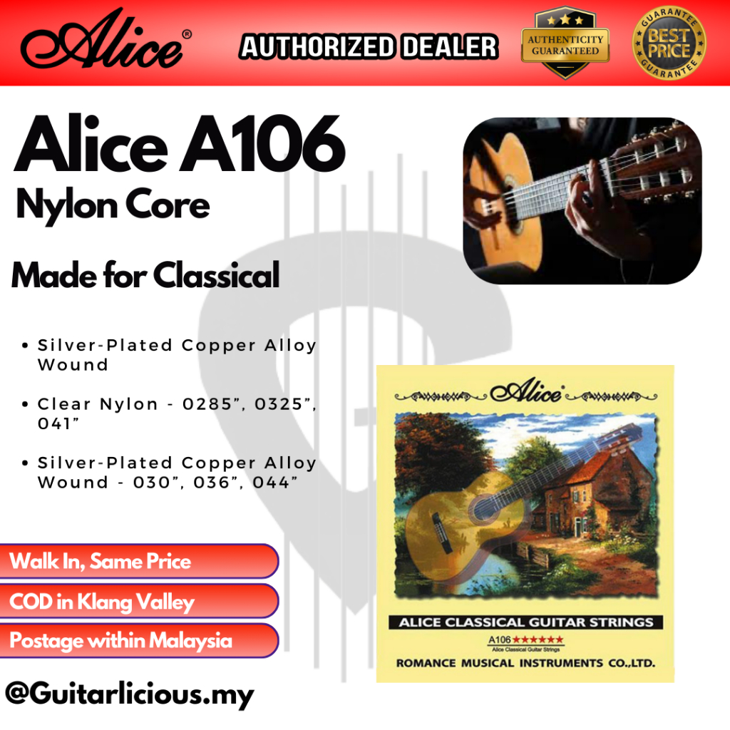 Alice A106 Classical String Set (0285044) (EBGDAE) 6 tali full set