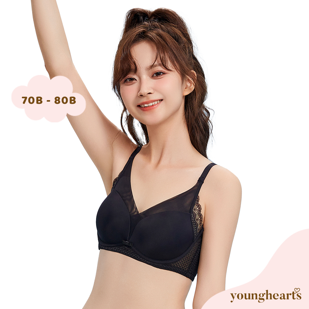 Young Hearts Push up Bra - Graceful Fairy Front Hook Push up Demi