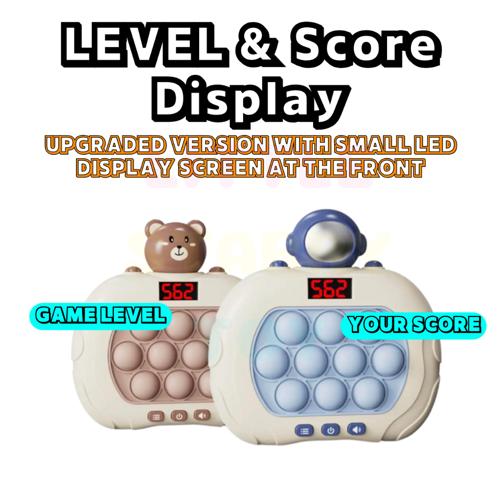 Ready Stock !!! [ Display Screen ] 999 Level Pop It Electronic Quick ...