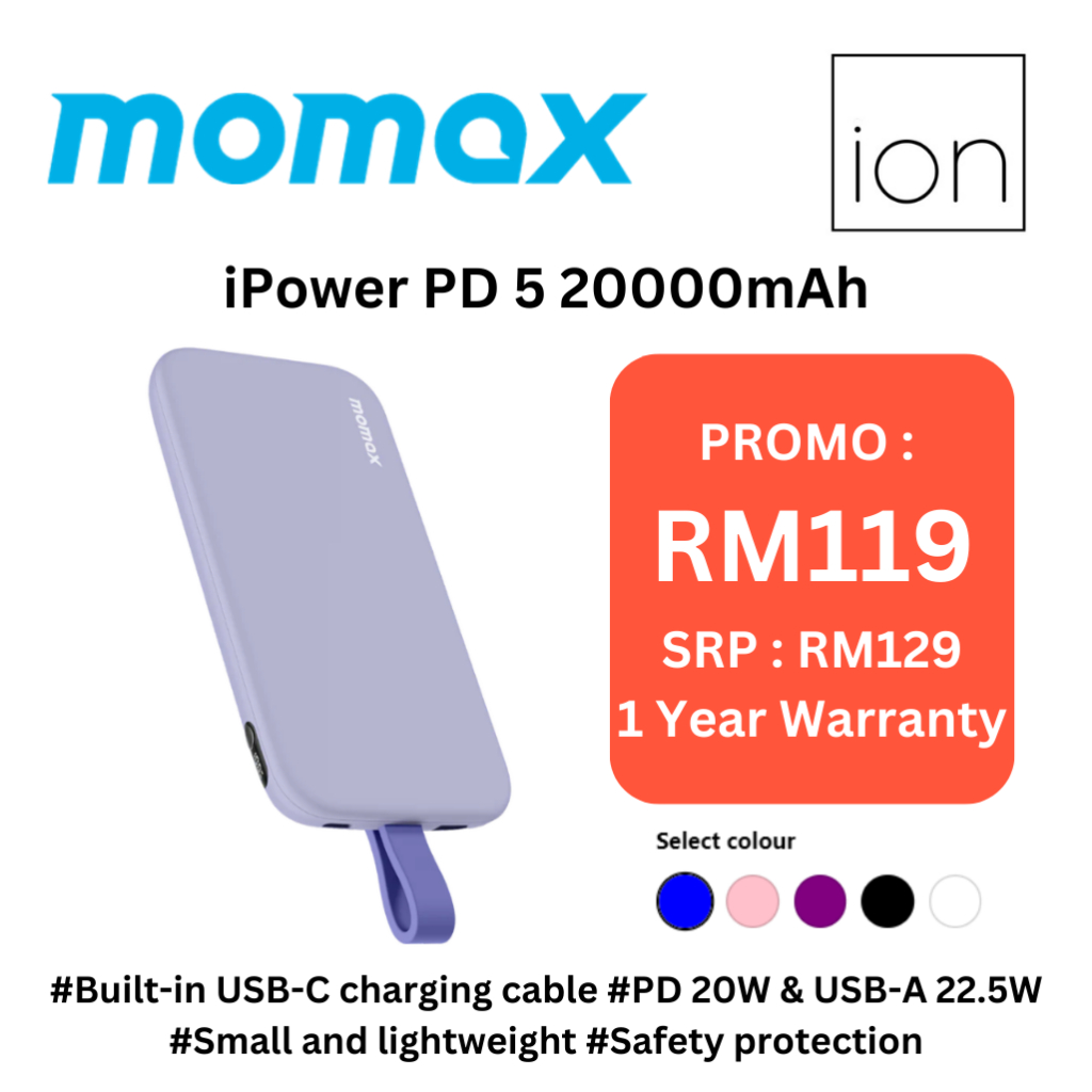 国内即発送 MOMAX Airbox Multi-Device Wireless Charging Power Bank, Foldable in Wireless Charging Station, 10000mAh MFi Certified for iPhone 15 Plus Pro Pro M