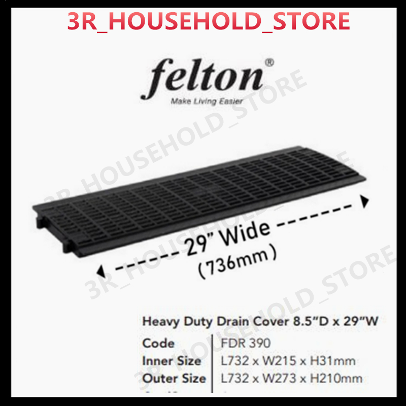 6 PCS FELTON Drain Cover PVC Penutup Longkang Plastic Tutup Longkang ...