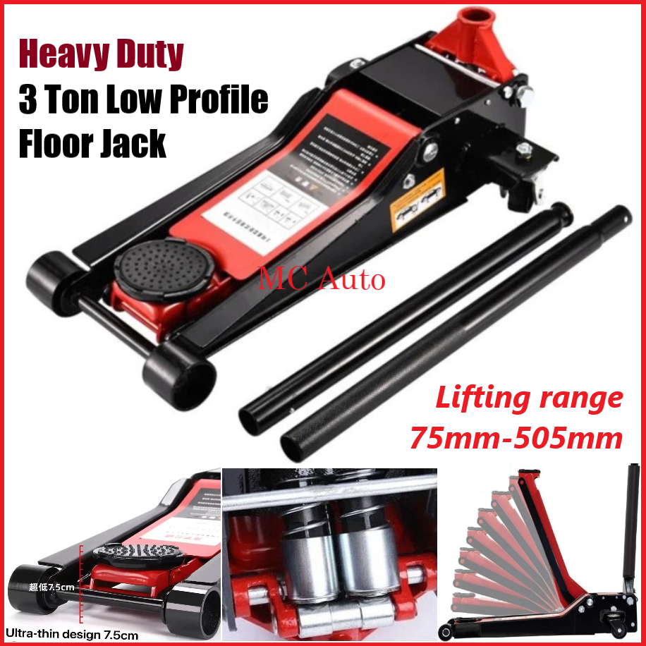 【Limited Offer】 Heavy Duty 3 Ton Floor Jack Hydraulic Floor Jek Kereta ...