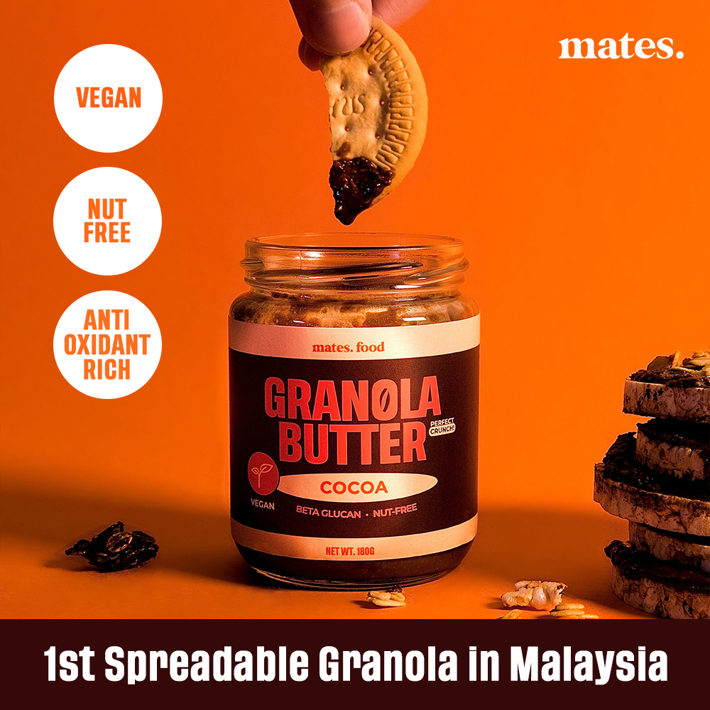 MATES. Granola Butter Pure Cocoa Vegan NutFree Healthy Spread