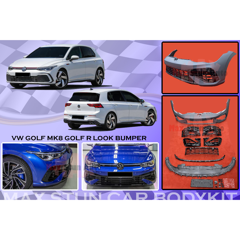 VOLKSWAGEN GOLF MK8 GOLF R BUMPER DEPAN GOLF R FRONT BUMPER GOLF MK8 ...