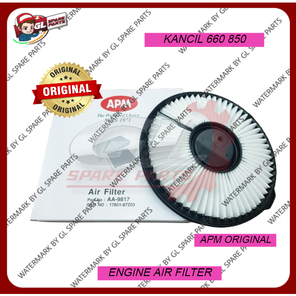AIR FILTER PERODUA KANCIL 660 KANCIL 850 APM ORIGINAL & NORMAL FILTER