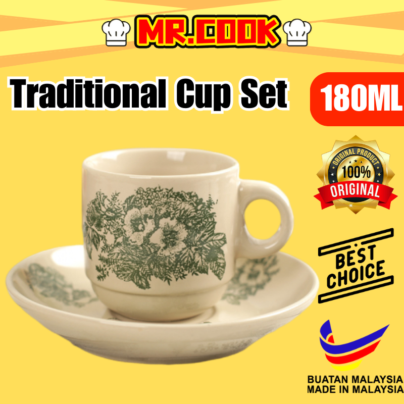 [MR.COOK] Traditional Cawan Set Cawan Kopi Cawan Kopitiam Kopitiam Cup ...