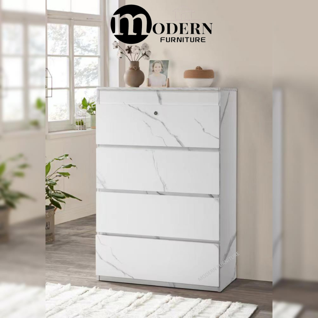 Multifunction Drawers Chest with 4 Big Drawers & Lock & Hidden ...