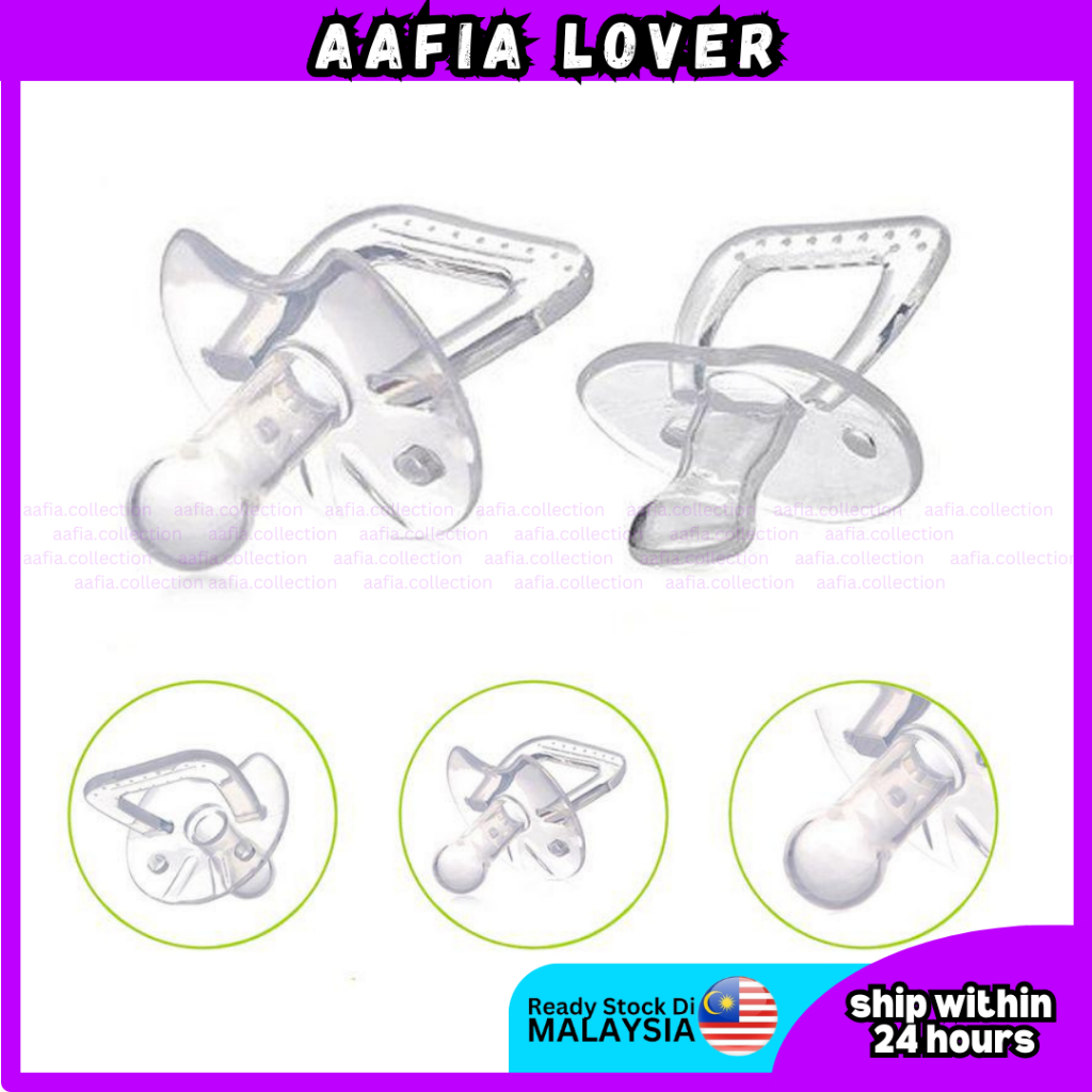 🇲🇾ReadyStock] Puting Gigit Lembut Baby Silicone Nipple Pacifier