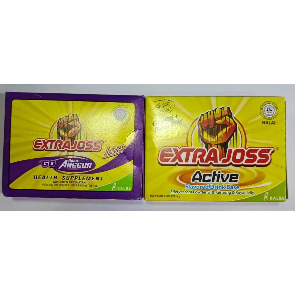 EXTRA JOSS ACTIVE 6 SACHETS X 4G (ASLI & ANGGUR) | Shopee Malaysia