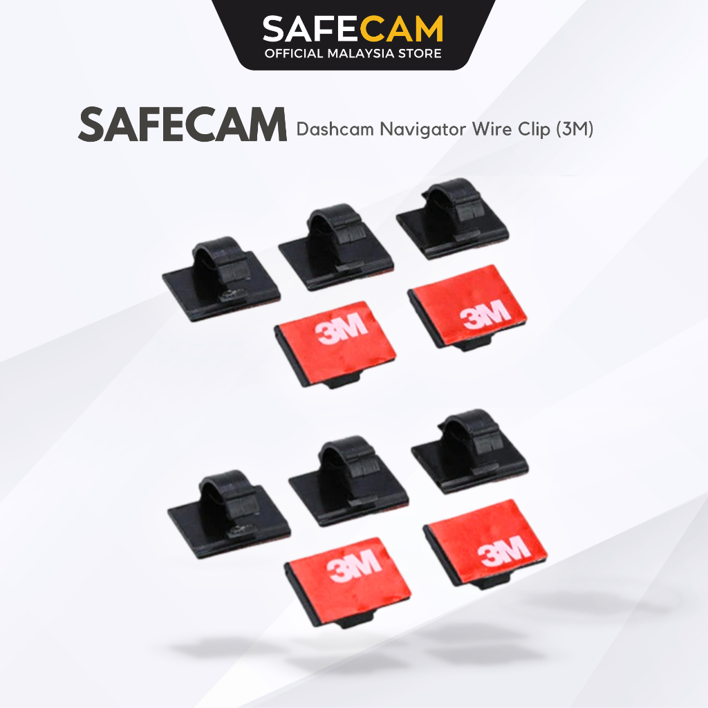SAFECAM Dashcam Navigator Wire Clip (3M) Shopee Malaysia