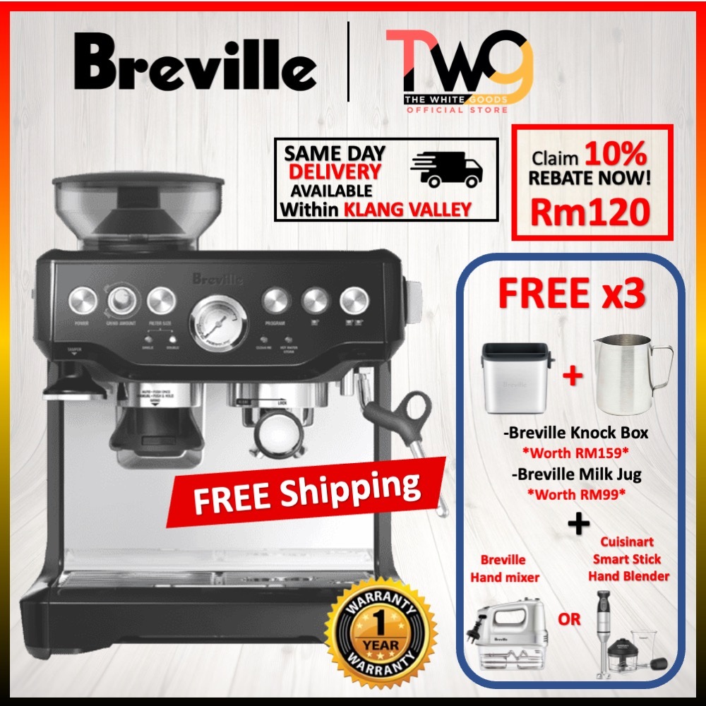 [FREE SHIPPING + GIFT] Breville BES870 Barista Express Espresso Machine