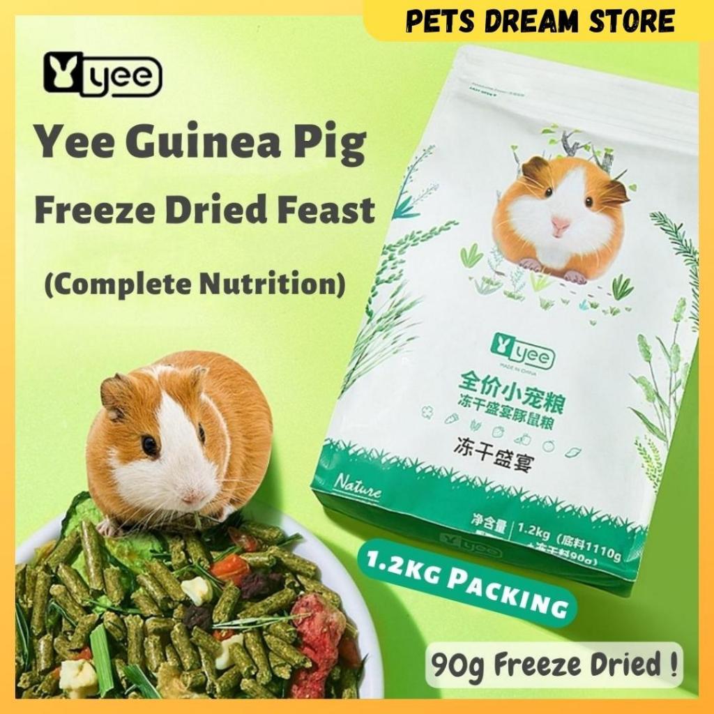Yee Premium Guinea Pig Food Freeze Dried Feast timothy hay alfalfa hay