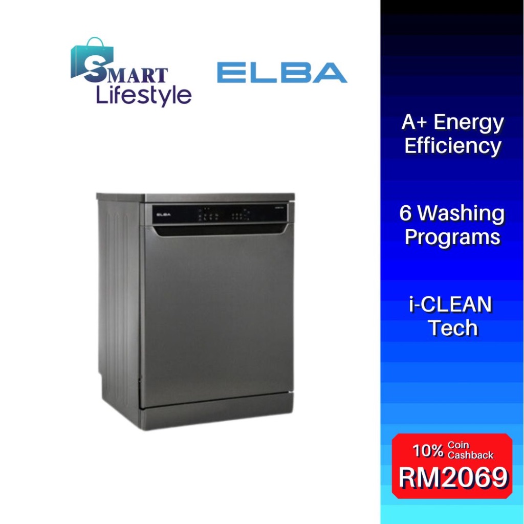Elba Dishwasher EDWM1368D(BS) Shopee Malaysia