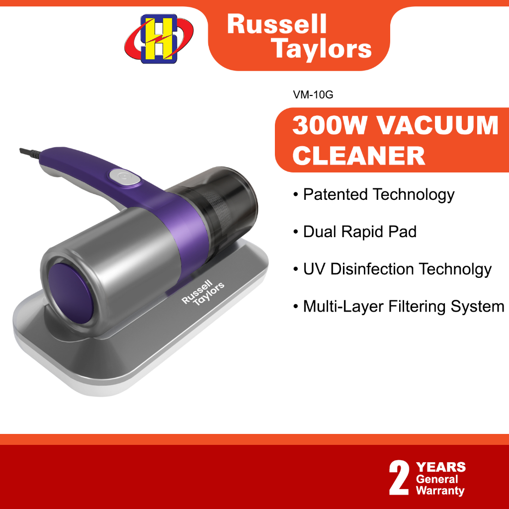 Russell Taylors Vacuum Cleaner (300W) Patented UV Reflection