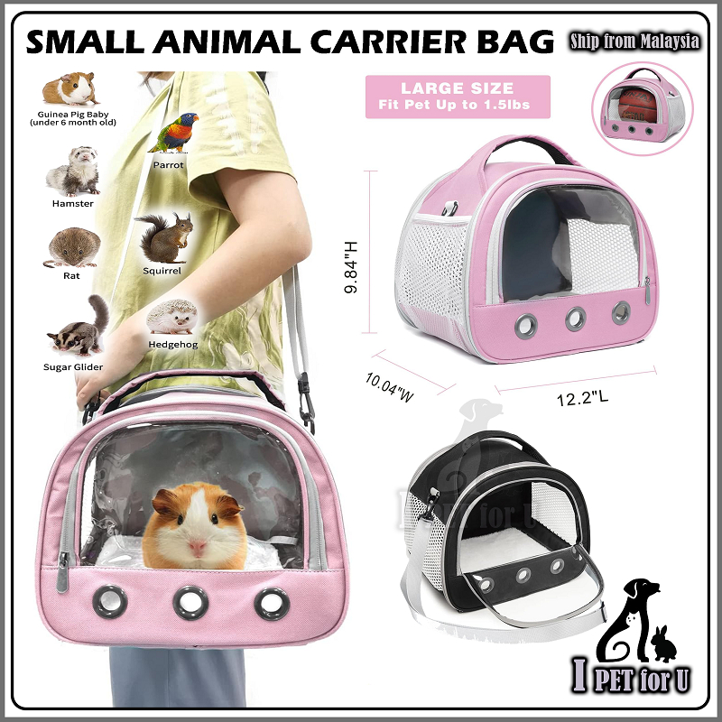 Small Animal Carrier Bag Guinea Pig Backpack Carrier Large Size