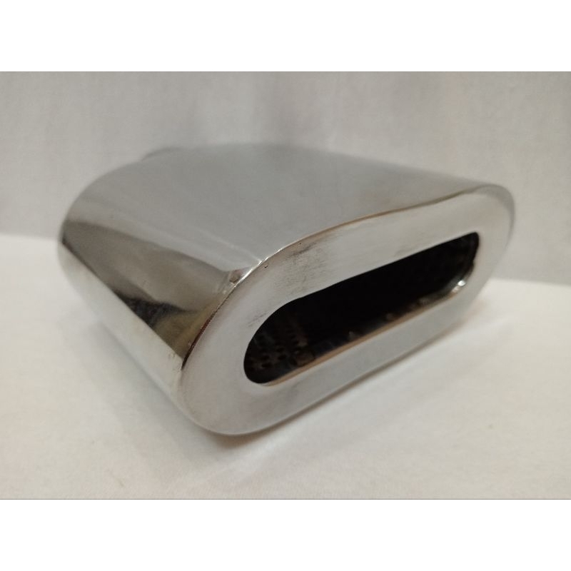 Universal Car Stainless Steel Exhaust Tip Oval Shape Tail Pipe Rear