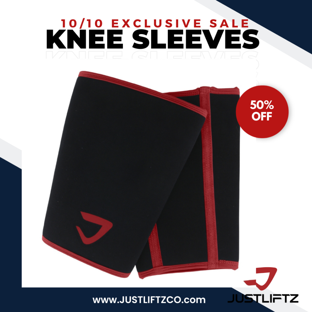 JustLiftz CONE Knee Sleeves Powerlifting Knee Sleeves Support Knee