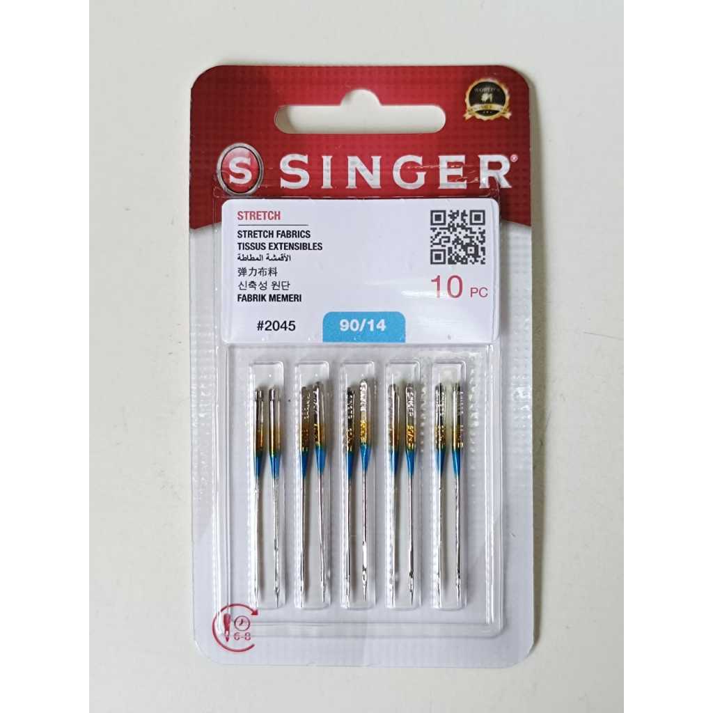 [10pcs/ Pack- ORIGINAL SINGER BALL POINT#2045] Jarum Jahit Portable ...