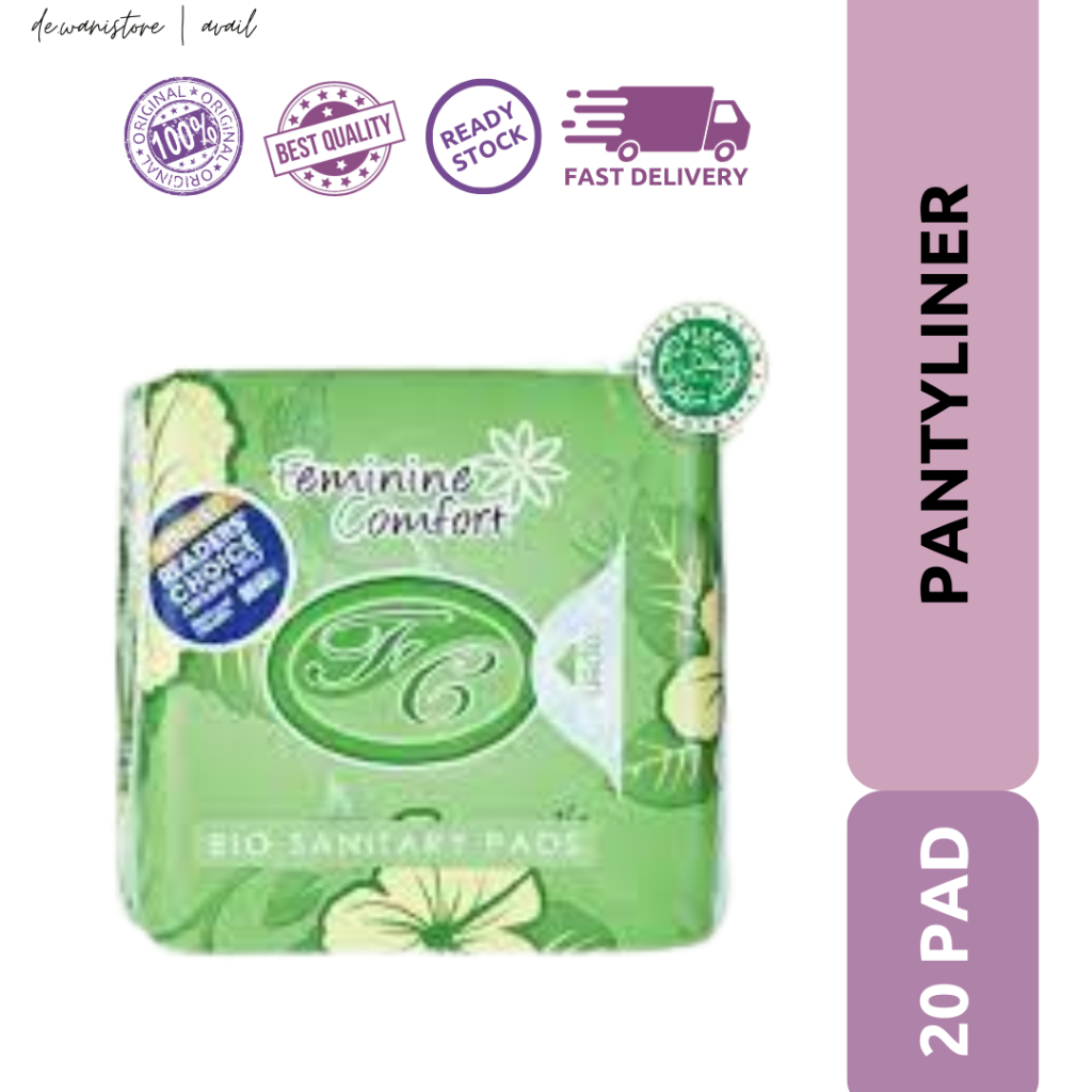 (100 ORIGINAL) Avail Feminine Comfort Bio Sanitary Pads Pantyliner 20