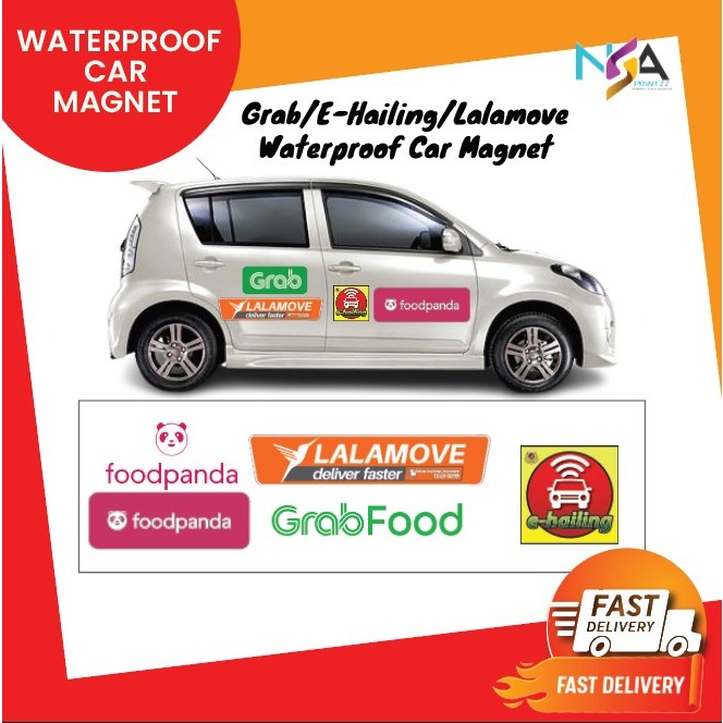 (Boleh Custom Logo) Sticker Pintu Kereta Size dalam inci, Stiker