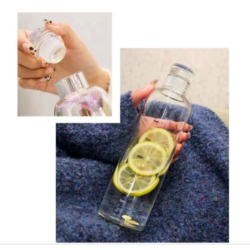 ELEGANT 500ml High Borosilicate High Temperature Resistant Glass Bottle