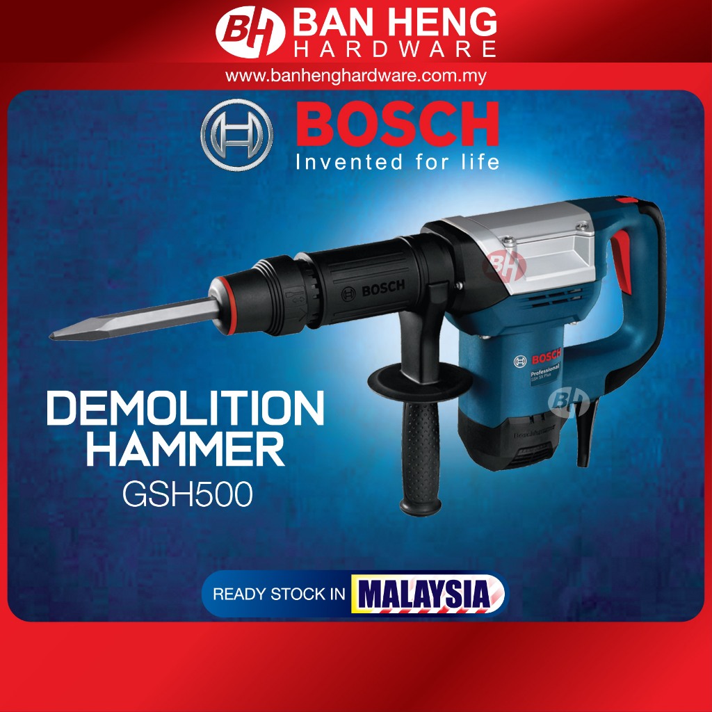 BOSCH DEMOLITION HAMMER GSH500 GEN II 1100W Shopee Malaysia