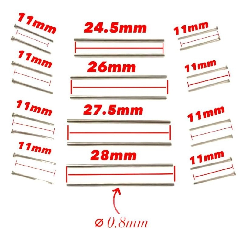 1/64 Hot Wheels Axle Sambung 10 sets diecast HotWheels Tomica Ready