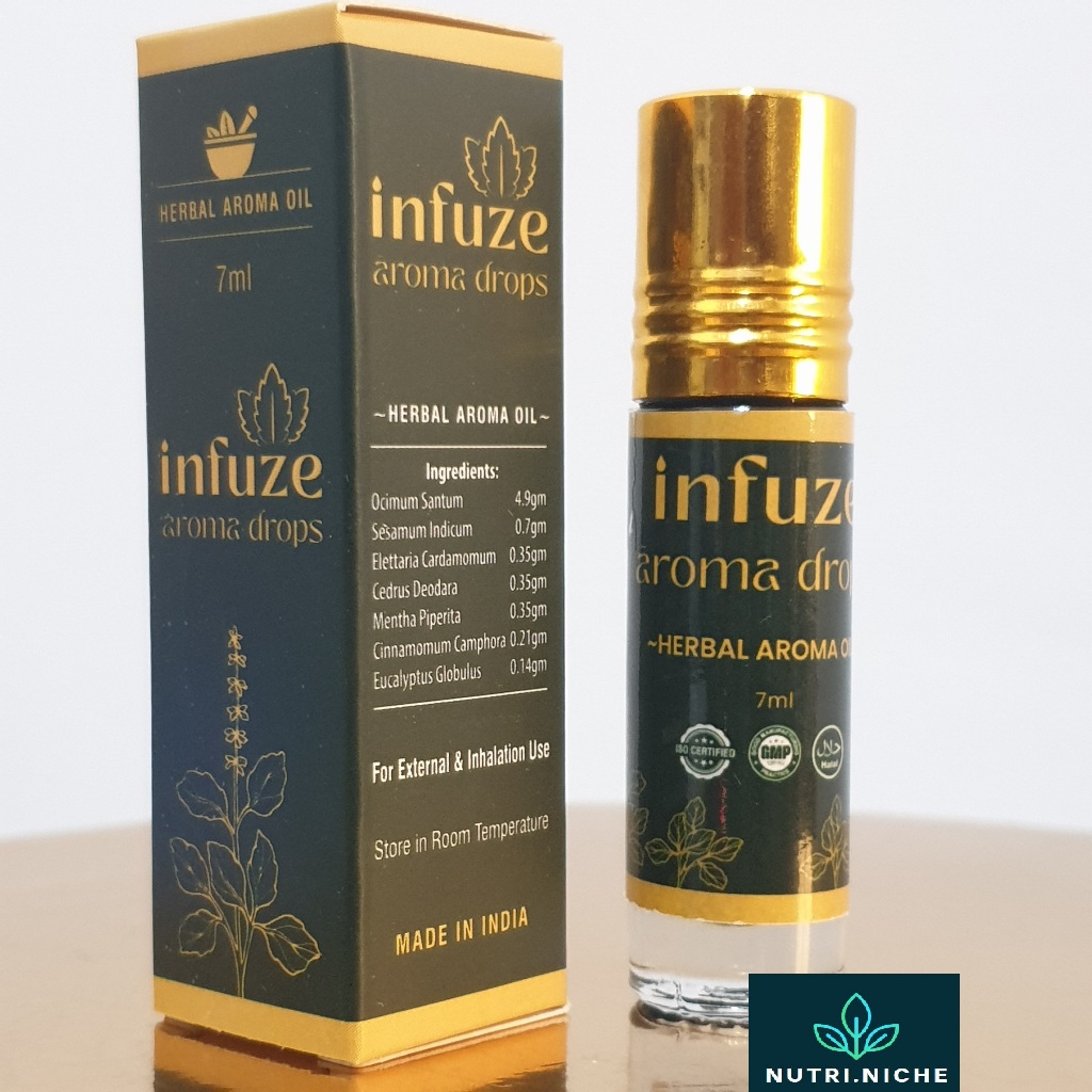 INFUZE AROMA DROPS - Stress, Headache, Cold, Flu, Nasal Relief Inhaler ...