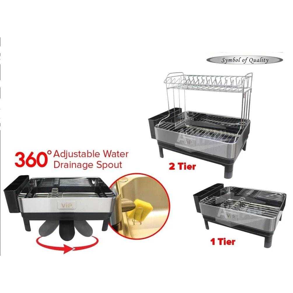 Korea Stainless Steel Dish Rack with Height Adjustable Sink Drying ...