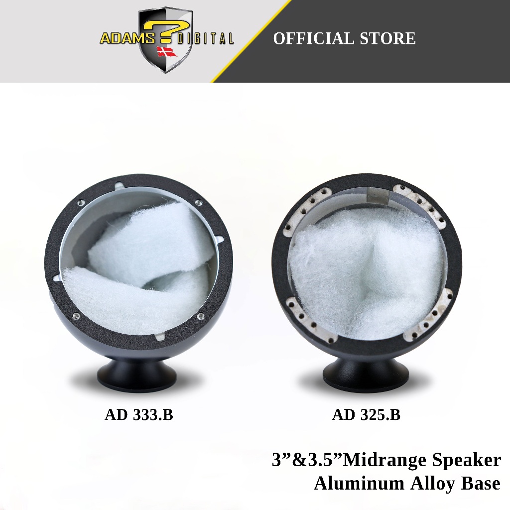 Adams Digital 2pc 3"&3.5"Inch Midrange Speaker Aluminum Alloy Base ...