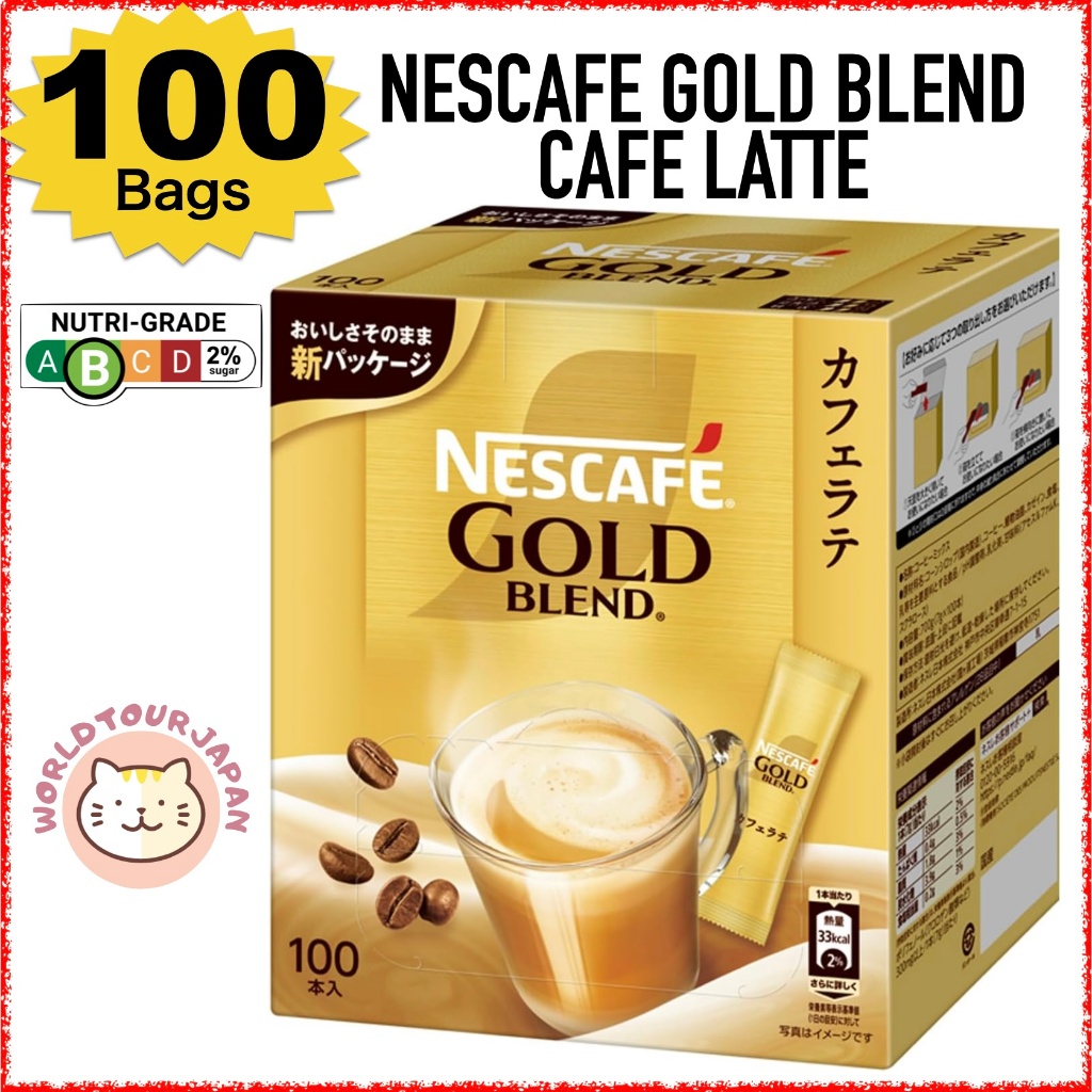 [ Instant Coffee ] Nescafe Gold Blend Cafe Latte 100P / Use Regular