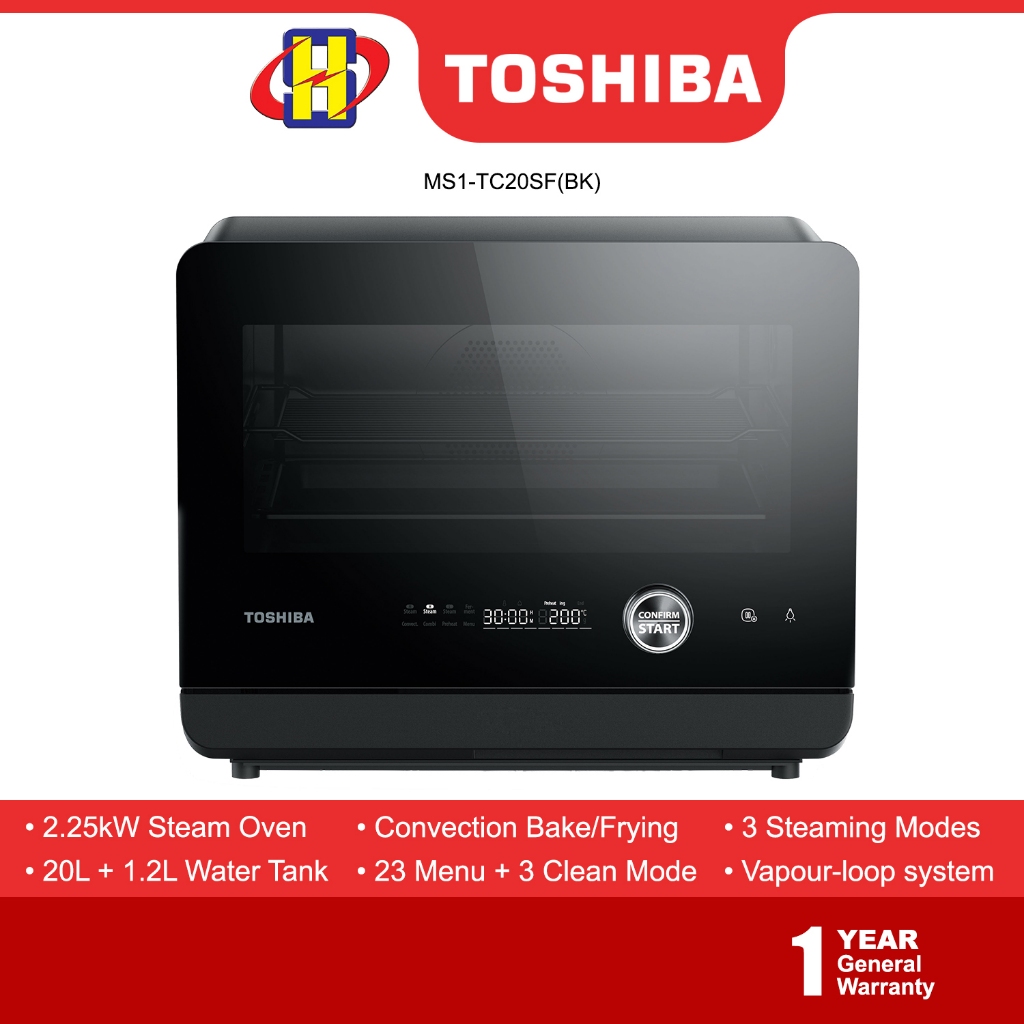 Toshiba Steam Oven (20L/2250W) 3 Steaming Mode Convection Vapourloop