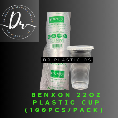 22oz PP Cup (100pcs)/Flat Lid BENXON/DOME LID -PP700 Disposable ...