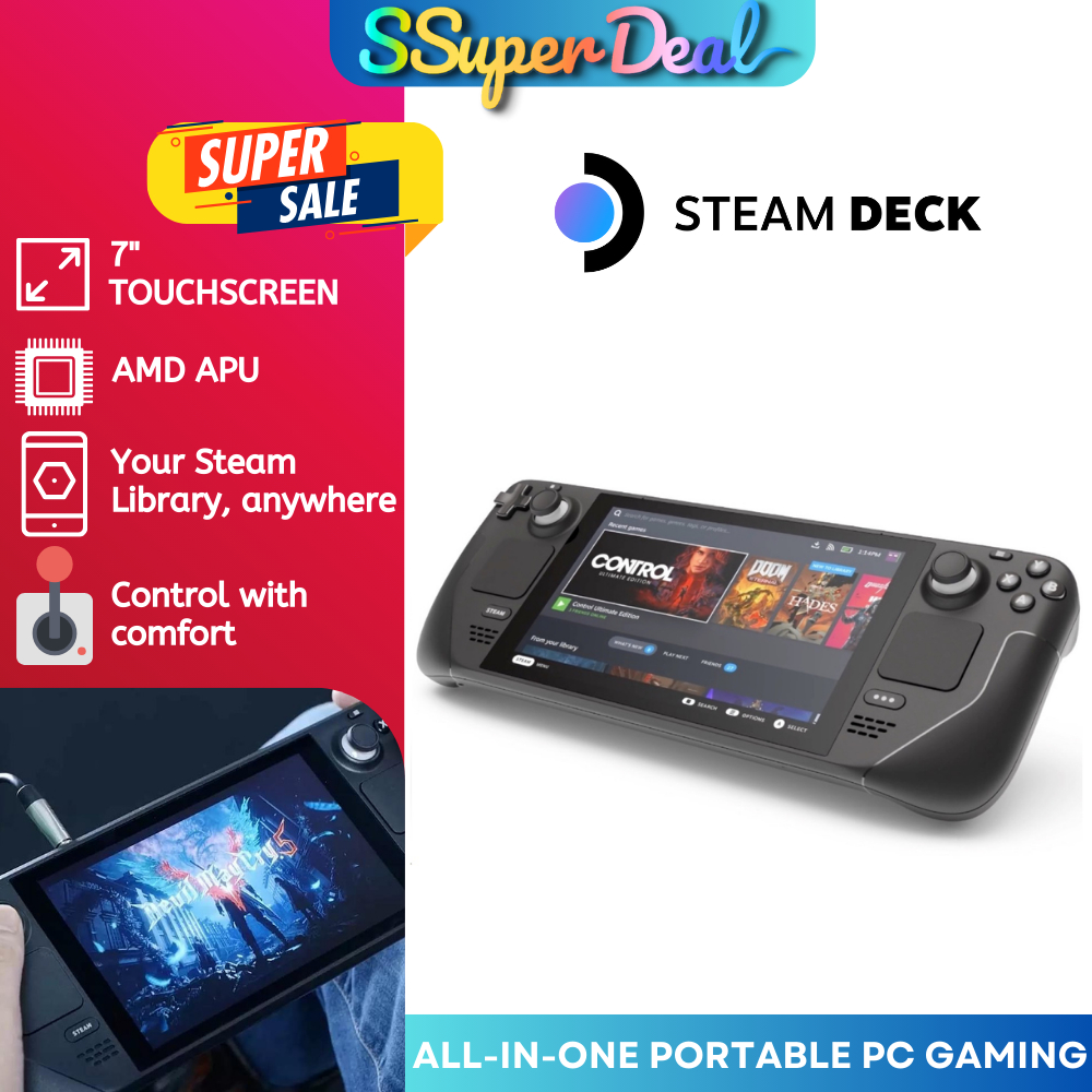 Steam Deck Handheld Gaming Console 64GB | 256GB | 512GB | Shopee