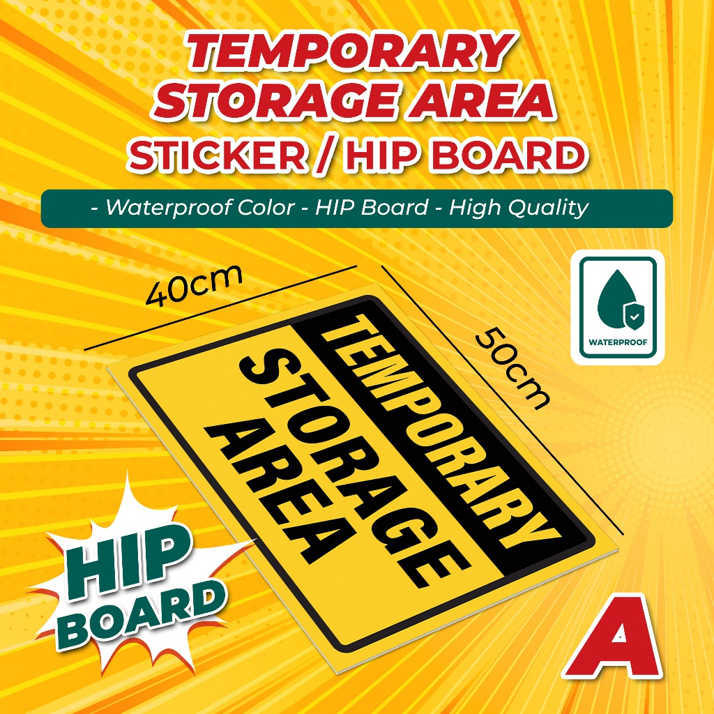 temporary Storage Area Signage | Shopee Malaysia
