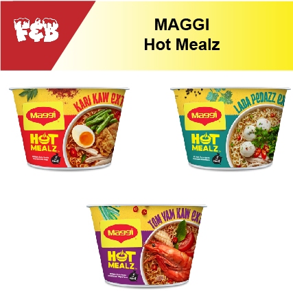 Maggi Hot Mealz Lada Pedazz Extra Tom Yam Kaw Extra Kari Kaw Extra