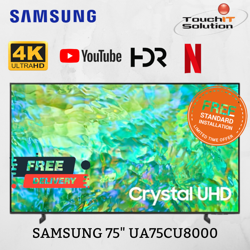 Samsung Crystal Uhd Cu8000 4k Smart Tv Ua75cu8000 Ua85cu8000 Shopee Malaysia 7035