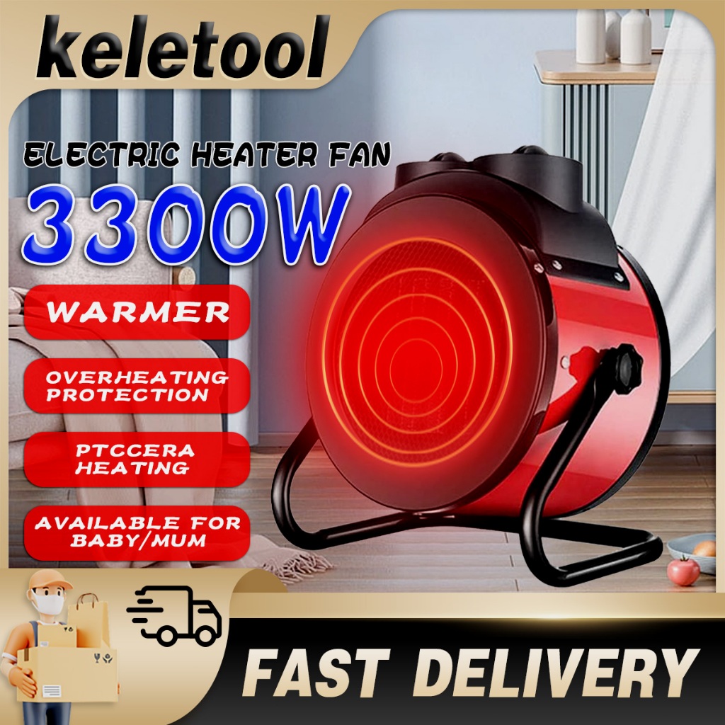 heater fan 3000WIndustrial Electric Heater Fan Commercial Warm Heater  Blower Air Workshop Space Garage Heating Appliance