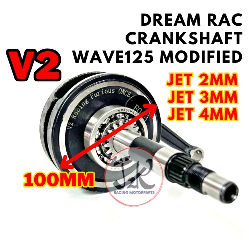 V2 Crankshaft Wave 125 pnp Ex5 Jet 2mm 3mm 4mm Rod Class 1 Rod Dream V2