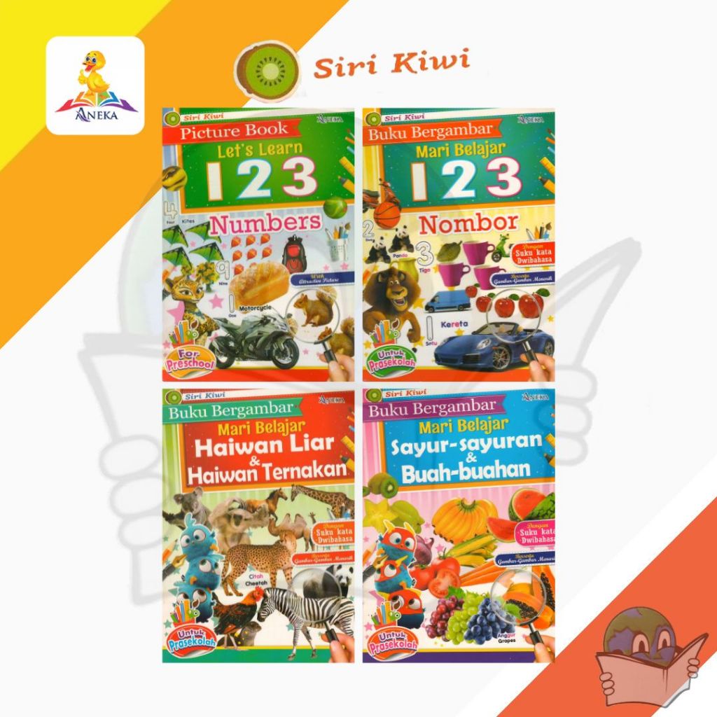 Siri Kiwi - 123/Haiwan/Sayur-sayuran&Buah-buahan [Aneka] | Shopee Malaysia